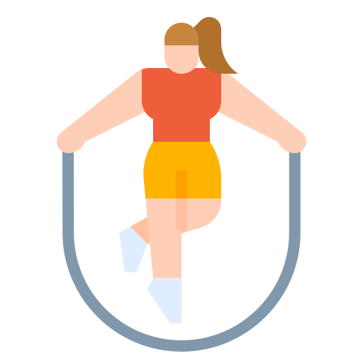 jumping rope athlete