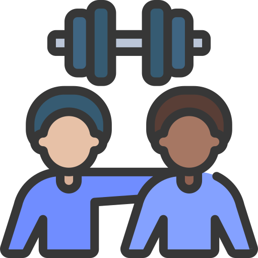 people exercising in a gym