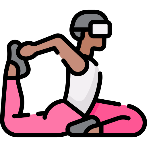 man stretching his legs