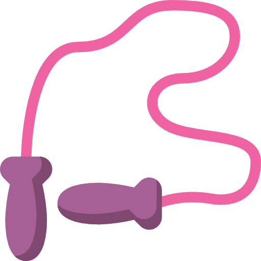 a classic shaped jump rope
