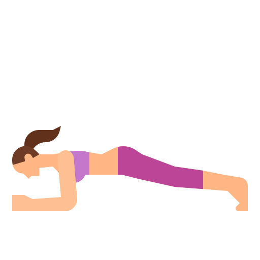 woman doing a plank